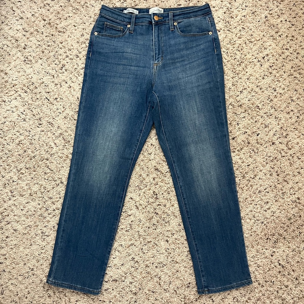 Universal Thread Women’s High-Rise Slim Straight Jeans Size 10 Dark & Light Wash - Picture 10 of 13